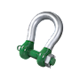 P-6031 Green Pin Bow Shackle With Safety Bolt Product Render